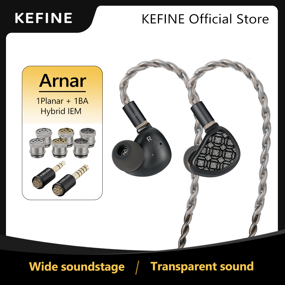 Planar Magnetic Iem Earphones - KEFINE Arnar 14.5mm 평면형 마그네틱 및