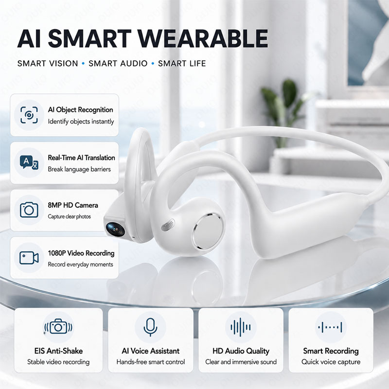 Headphones - 무선 스포츠 BT 5.4 헤드폰 (800만