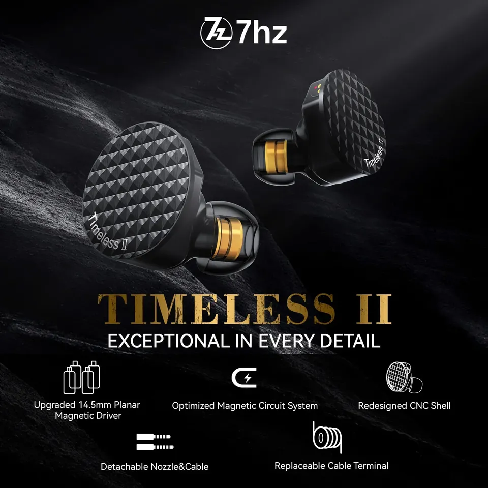 7Hz 타임리스 II 이어폰 업그레이드된 14.5mm  - Planar Magnetic Iem Earphones 리뷰 및 가격