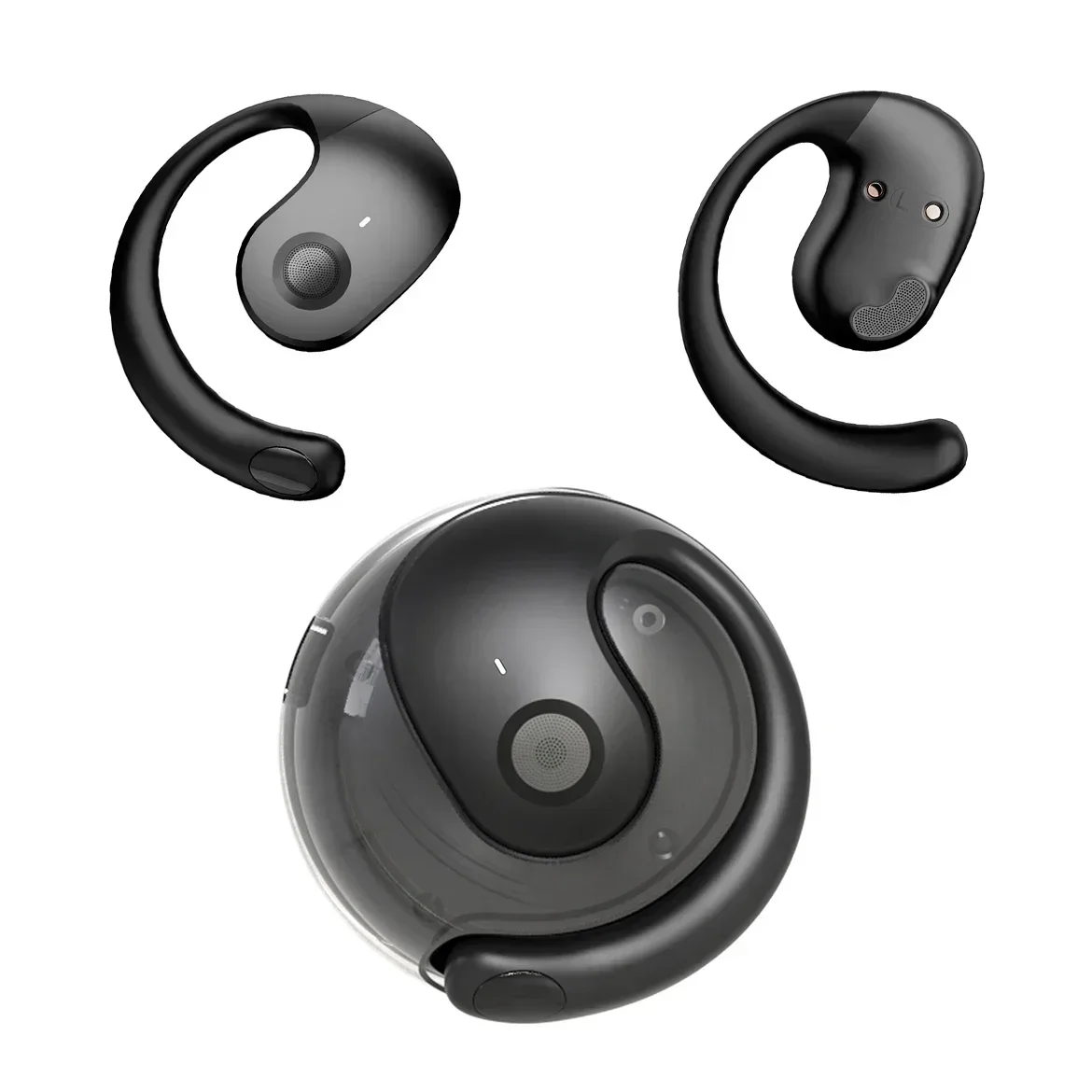투명한 디자인의 TWS 블루투스 헤드셋, 디스플레이 기 - Headphones 리뷰 및 가격