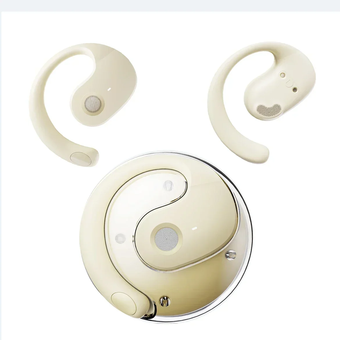 투명한 디자인의 TWS 블루투스 헤드셋, 디스플레이 기 - Headphones 리뷰 및 가격