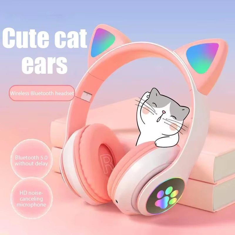 JST-28 무선 헤드폰 고양이 귀 블루투스 이어폰 스 - Anc Wireless Over Ear Headphones 리뷰 및 가격