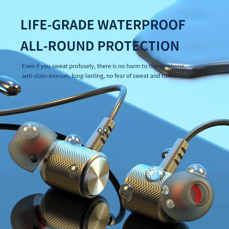 9D 블루투스 이어폰, 무선 헤드폰, 자석 부착형 스테 - Magnetic Neckband Sports Earphones 리뷰 및 가격