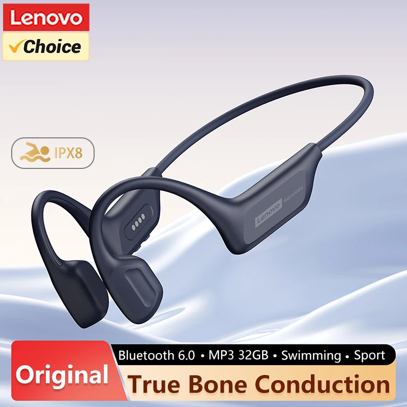 Lenovo S106 IPX8 방수 기능이 있는 골전도 - Type C Wired Earphones With Mic 리뷰 및 가격